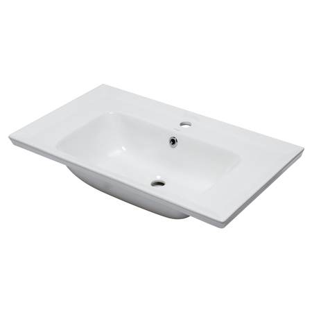 EAGO EAGO BH003 White Ceramic 32"x19" Rectangular Drop In Sink BH003